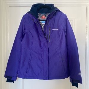 Columbia Alpine Action Insulated Winter Snow Jacket Omni-Heat Purple M